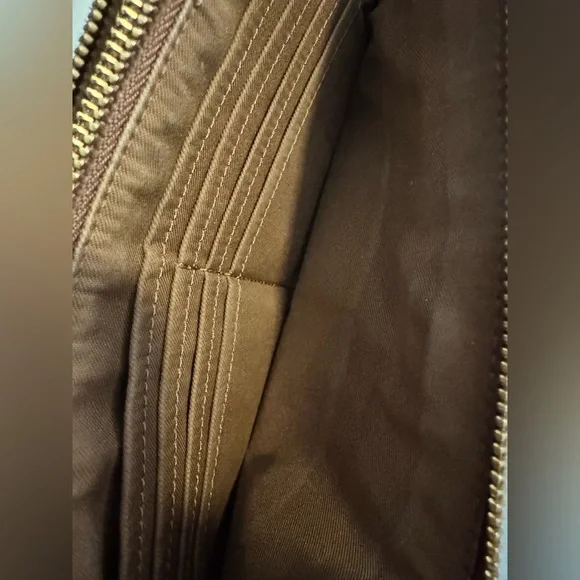 Coach wristlet, two pockets, clean, zippers work, hardly used - Picture 3 of 6